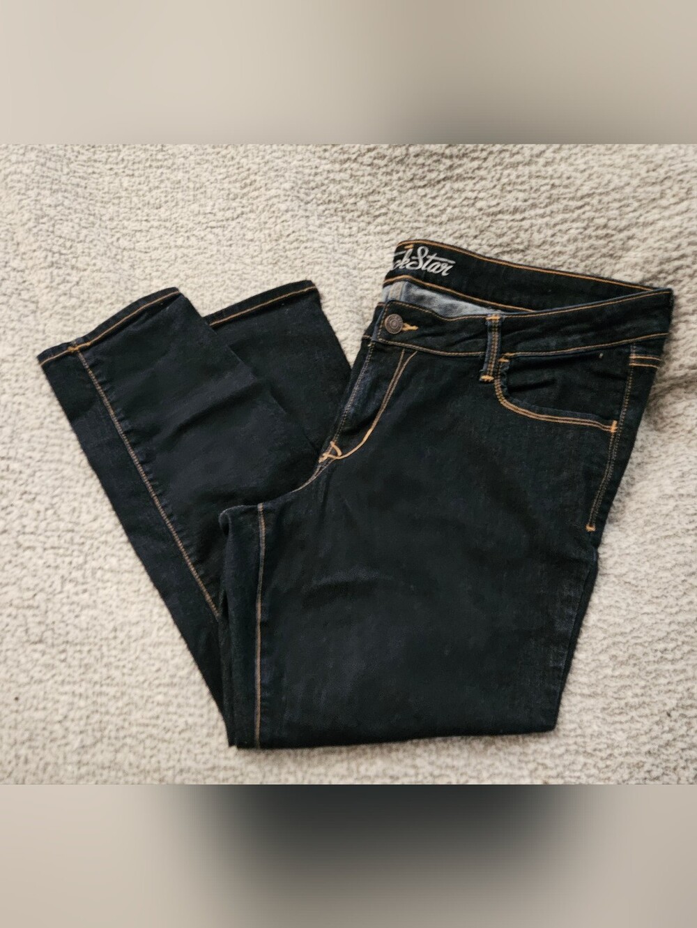 Old Navy Blue Skinny Capris Jeans with Contrast Stitching Size 18
